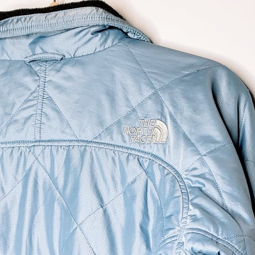 The North Face Quilted Light Blue Puffer M - Picture 5 of 9